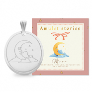 BY31® Roestvrij stalen (RVS) Stainless steel bedels maan Silver