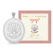 BY31® Roestvrij stalen (RVS) Stainless steel bedels schelp Silver