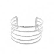 Roestvrij stalen (RVS) Stainless steel armbanden bangle Silver