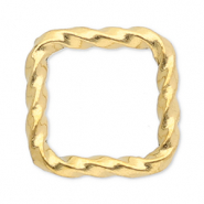 Roestvrij stalen (RVS) stainless steel onderdelen tussenstuk vierkant Gold