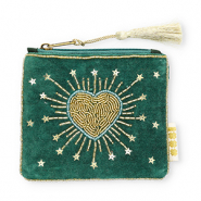 BY31&reg; Etui hart met sterren Dark green-light blue-gold