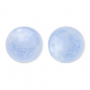 16 mm acryl kralen rond Blue-marble