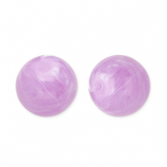 12 mm acryl kralen rond Lavender purple-marble