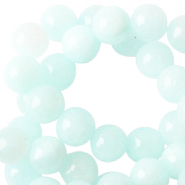 6 mm natuursteen kralen Light turquoise blue