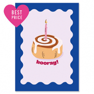 BY31® Sieraden kaartjes "Hooray" Dark blue-lilac purple-light brown