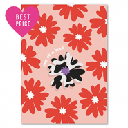 BY31&reg; Sieraden kaartjes "One of a kind" Red-orange-black-white