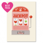 BY31® Sieraden kaartjes "Jackpot" Off white-red-pink