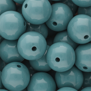 16 mm DQ acryl kralen shiny Cameo blue 15-4414 TCX