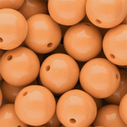 16 mm DQ acryl kralen shiny Chamois 15-1145 TCX