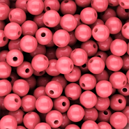 10 mm DQ acryl kralen shiny Pink lemonade 16-1735 TCX