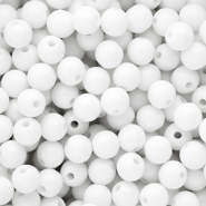 10 mm DQ acryl kralen shiny Snow white 11-0602 TCX
