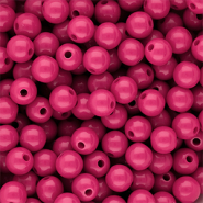 8 mm DQ acryl kralen shiny Rose violet 17-2624 TCX
