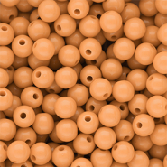 8 mm DQ acryl kralen shiny Chamois 15-1145 TCX