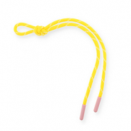 Sleutelhangers paracord Yellow-white-light pink