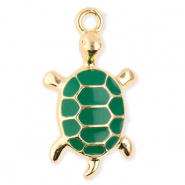 Bedels metaal schildpad Gold-green