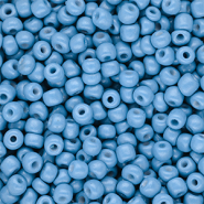 Glaskralen Rocailles 6/0 (4mm) Light blue