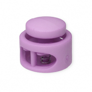 Gekleurde onderdelen koordstopper rond Lilac