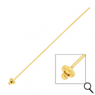 BY31&reg; Roestvrij stalen (RVS) Stainless steel onderdelen nietstiften met bollen 70mm Gold