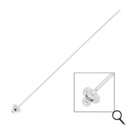 BY31&reg; Roestvrij stalen (RVS) Stainless steel onderdelen nietstiften met bollen 70mm Silver