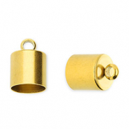 Roestvrij stalen (RVS) Stainless steel onderdelen eindkap &Oslash;6mm met oog Gold