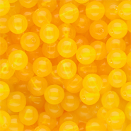 10 mm DQ&reg; acryl kralen shiny Warm yellow