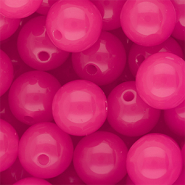 16 mm DQ&reg; acryl kralen shiny Magenta pink