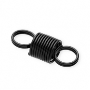 Gekleurde onderdelen spiraalveer connector Black