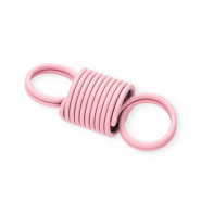 Gekleurde onderdelen spiraalveer connector Light pink