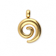 BY31&reg; Roestvrij stalen (RVS) Stainless steel bedels spiraal Gold