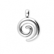 BY31&reg; Roestvrij stalen (RVS) Stainless steel bedels spiraal Silver