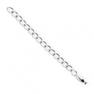 BY31&reg; Roestvrij stalen (RVS) stainless steel onderdelen verlengketting set vis Silver
