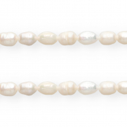 TQ zoetwaterparels rice 7x5mm Natural white