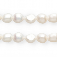 TQ zoetwaterparels nugget ovaal 10mm Natural white