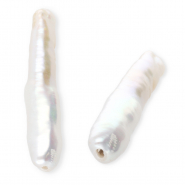 TQ zoetwaterparels irregular high luster Natural white