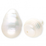 TQ zoetwaterparels drop high luster Natural white
