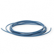 DQ leer rond 1mm Dark blue