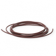 DQ leer rond 1mm Brown