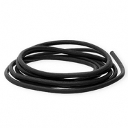 DQ leer rond 2mm Black