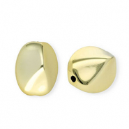 Acryl kralen ovaal Gold