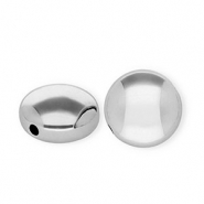 Acryl kralen rondellen Silver