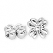 Acryl kralen bloem Silver