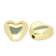 Acryl kralen hart Gold