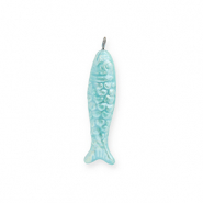 DQ® Grieks keramiek hangers sardine Turquoise blue