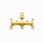 BY31® Roestvrij stalen (RVS) Stainless steel onderdelen tussenstuk bar met 4 oogjes Gold