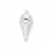 BY31® Eco-brass metaal bedels ijsje Silver