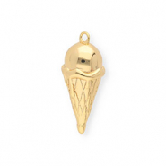 BY31® Eco-brass metaal bedels ijsje Gold