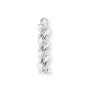 BY31® Eco-brass metaal bedels fusilli pasta Silver