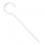 BY31® Roestvrij stalen (RVS) Stainless steel onderdelen oorbellen / creolen met oogje Silver