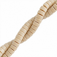 Natuursteen kralen disc 4mm&nbsp;Marble beige