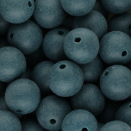 16 mm DQ Acryl kralen Petrol blue